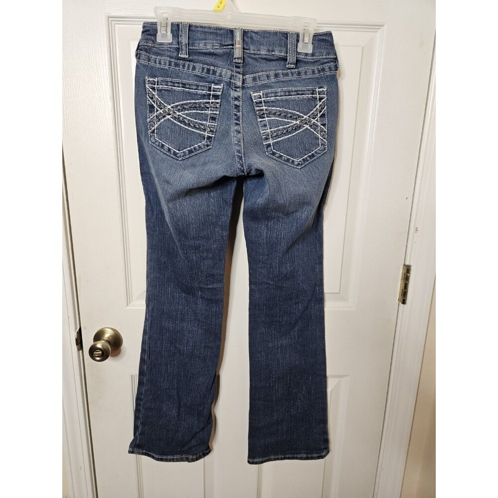 ARIAT Womens FR Mid Rise Boot Leg Jeans Size 25x30 Blue Cowgirl Workwear 25s - Picture 7 of 11